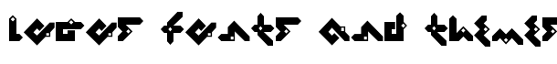 Pentomino font logo