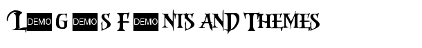 Evil Dead 3 DEMO font logo