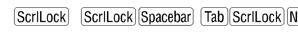 RRKeyCaps-Normal font logo