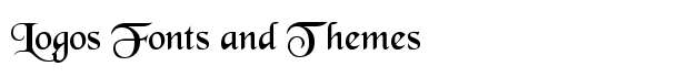 Black Chancery font logo
