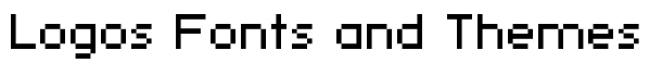pixelFJ8pt1 Normal font logo