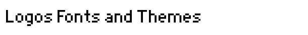 Bitmap font logo