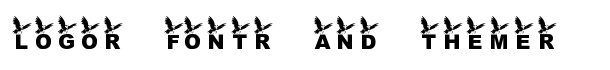 KR Crow font logo