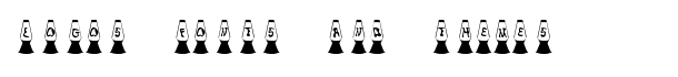 KR Lava Lamp font logo
