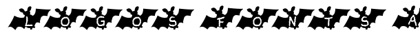 LetterBat AH font logo