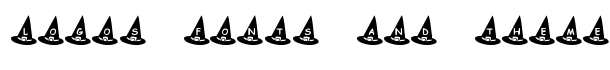 KR Witch's Hat font logo