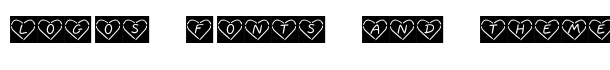 KR Neon Love font logo
