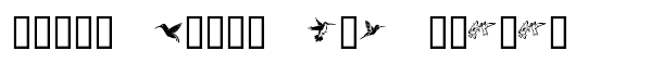 KR Renee's Hummingbirds font logo