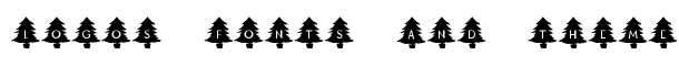 KR Oh Christmas Tree font logo