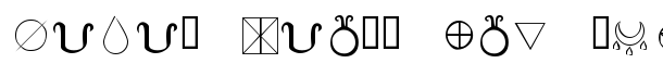 KR Wiccan Symbols font logo