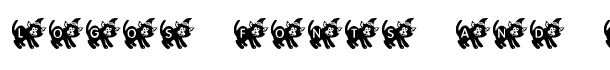 KR Halloween Kitten font logo