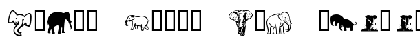 KR Rachel's Elephants font logo