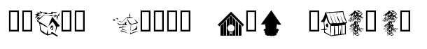 KR Birdhouse font logo