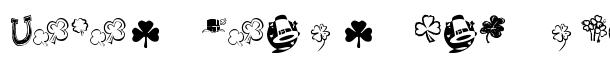KR St Patricks Day Dings font logo
