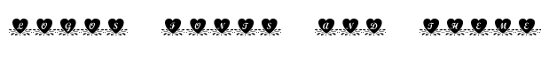 KR Amish Heart font logo