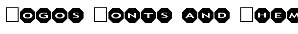 AlphaShapes octagons font logo