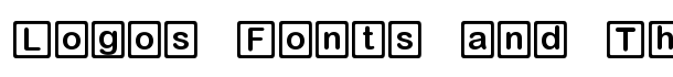 D3 RoundSquarism font logo