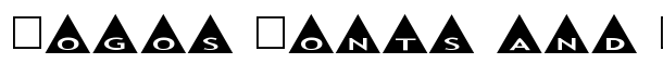 AlphaShapes triangles font logo
