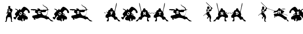 Ninjas font logo
