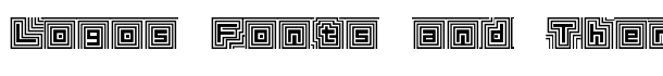 D3 Labyrinthism font logo