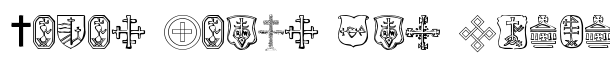 Christian Crosses IV font logo
