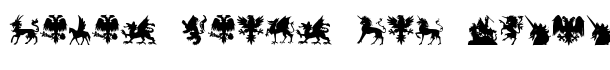 SL Mythological Silhouettes font logo