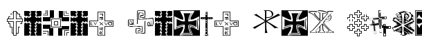 Christian Crosses II font logo