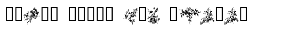 Florals1 font logo
