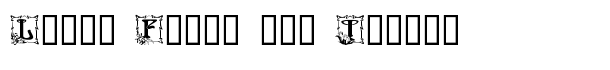 Capitular Floral font logo