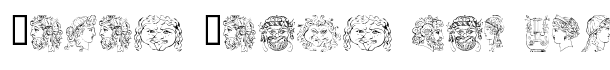 Ancient Heads font logo