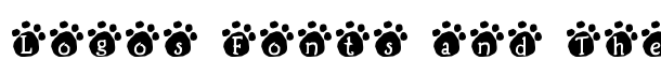 Lotus Paws font logo