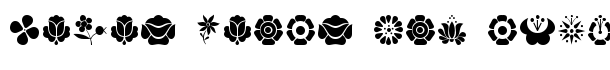 Kalocsai Flowers font logo