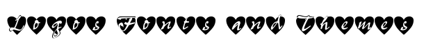 All Hearts font logo