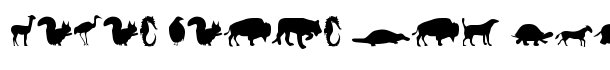 Animals font logo