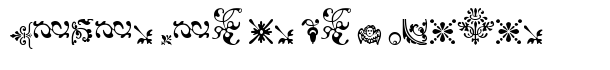 Fleurons font logo