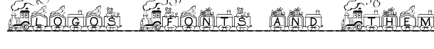 Toy Train font logo