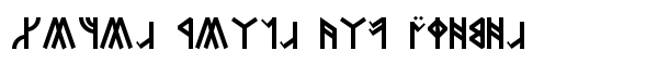 Dwarven Runes font logo