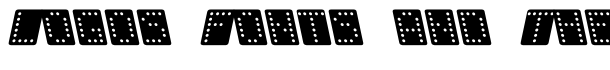 Domino bred kursiv font logo
