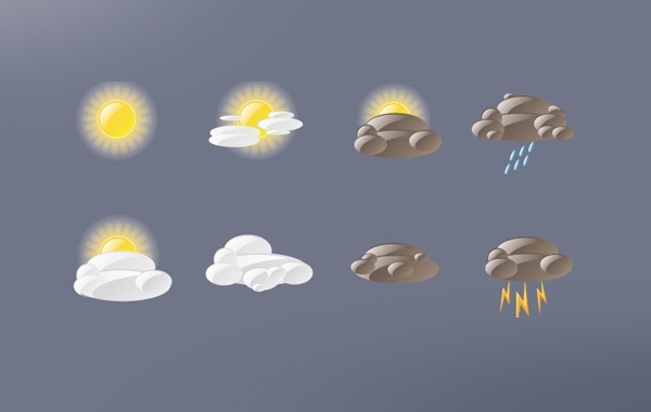 facebook icon eps. Weather Icon Pack vector
