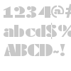 Block font