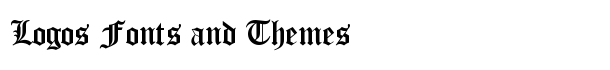 Encient German Gothic font logo