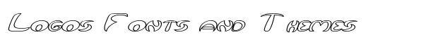 Qurve Hollow Wide Italic font logo