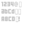 Three the Hard way font