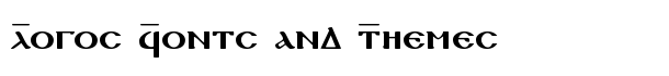 Coptic Normal font logo