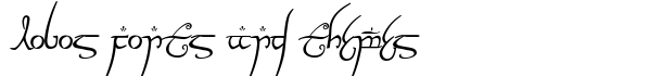 Elvish Ring NFI font logo