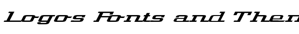 Wide Glide font logo