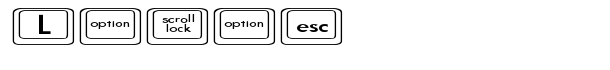 Keyboard KeysEx Expanded font logo
