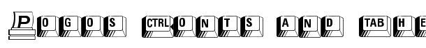 PC Keys font logo