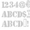 JJStencil Solid font