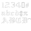 Yold Anglican font